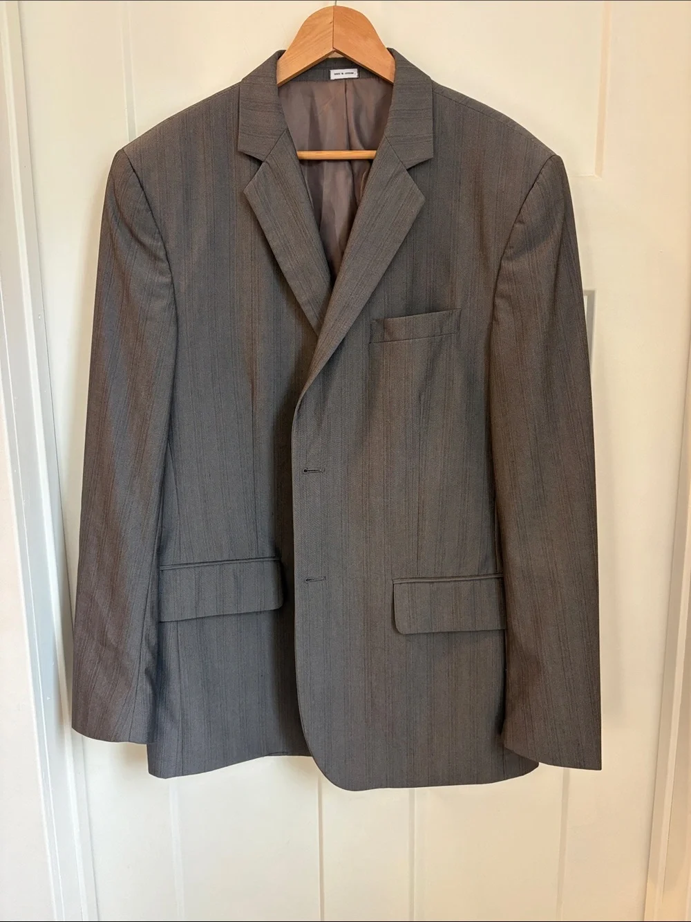 Calvin Klein made in Jordan Gray Pinstripe Sport Coat Blazer